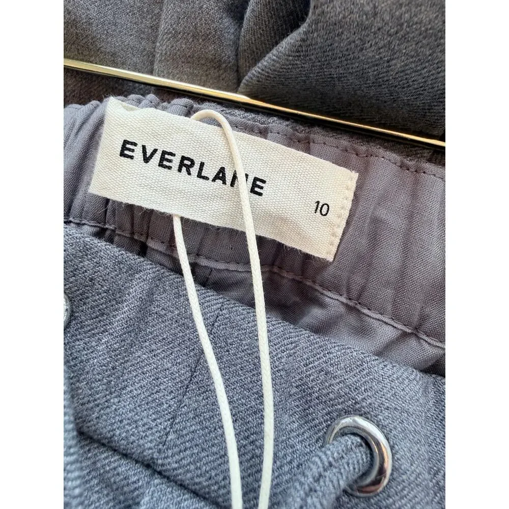 Everlane Heather Graphite Tailor Twill Pull On Pants - Size 10, NWT